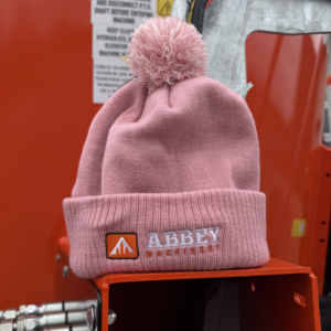 Pink Beanie Hat with Ball