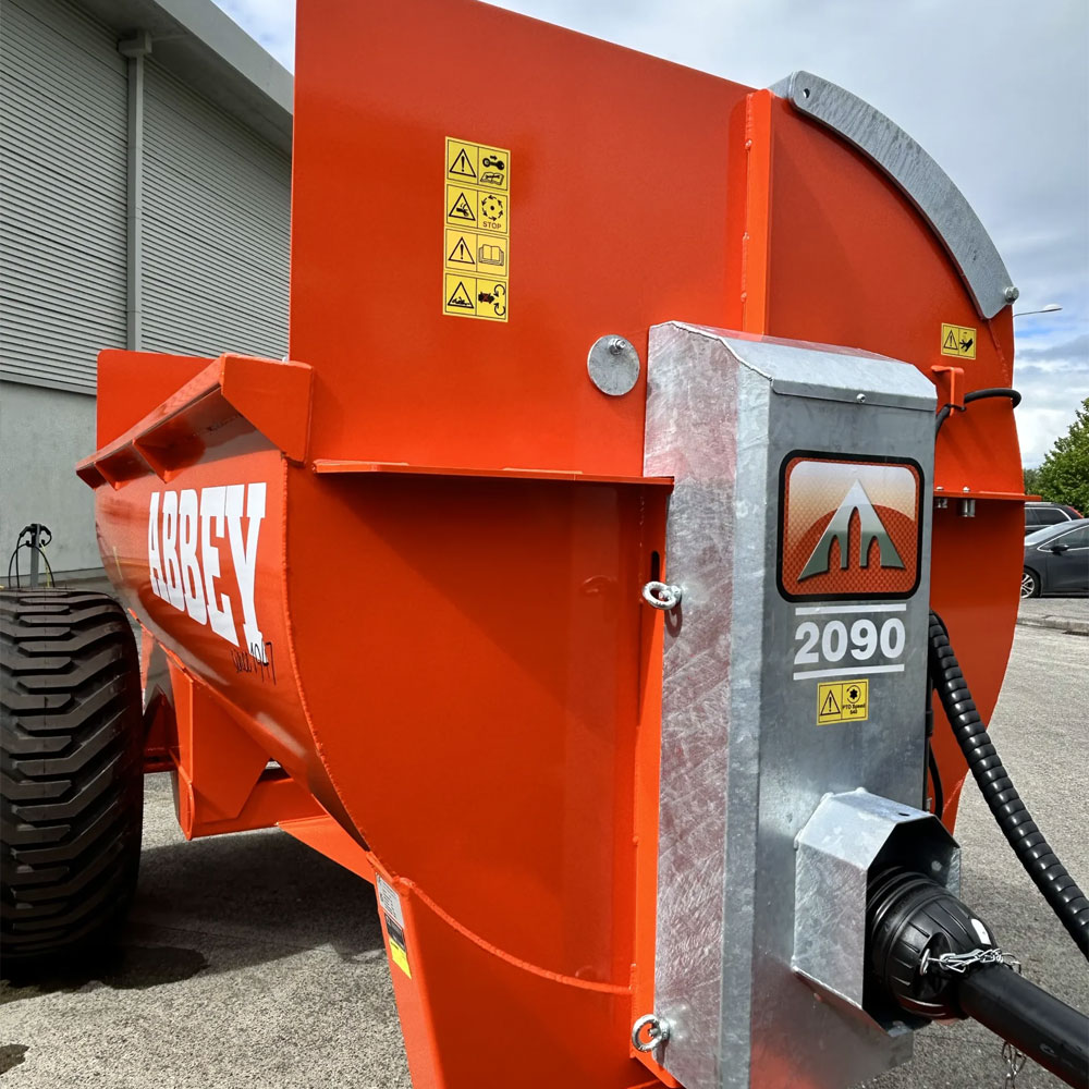 Abbey Machinery Flail Side Spreader close-up front