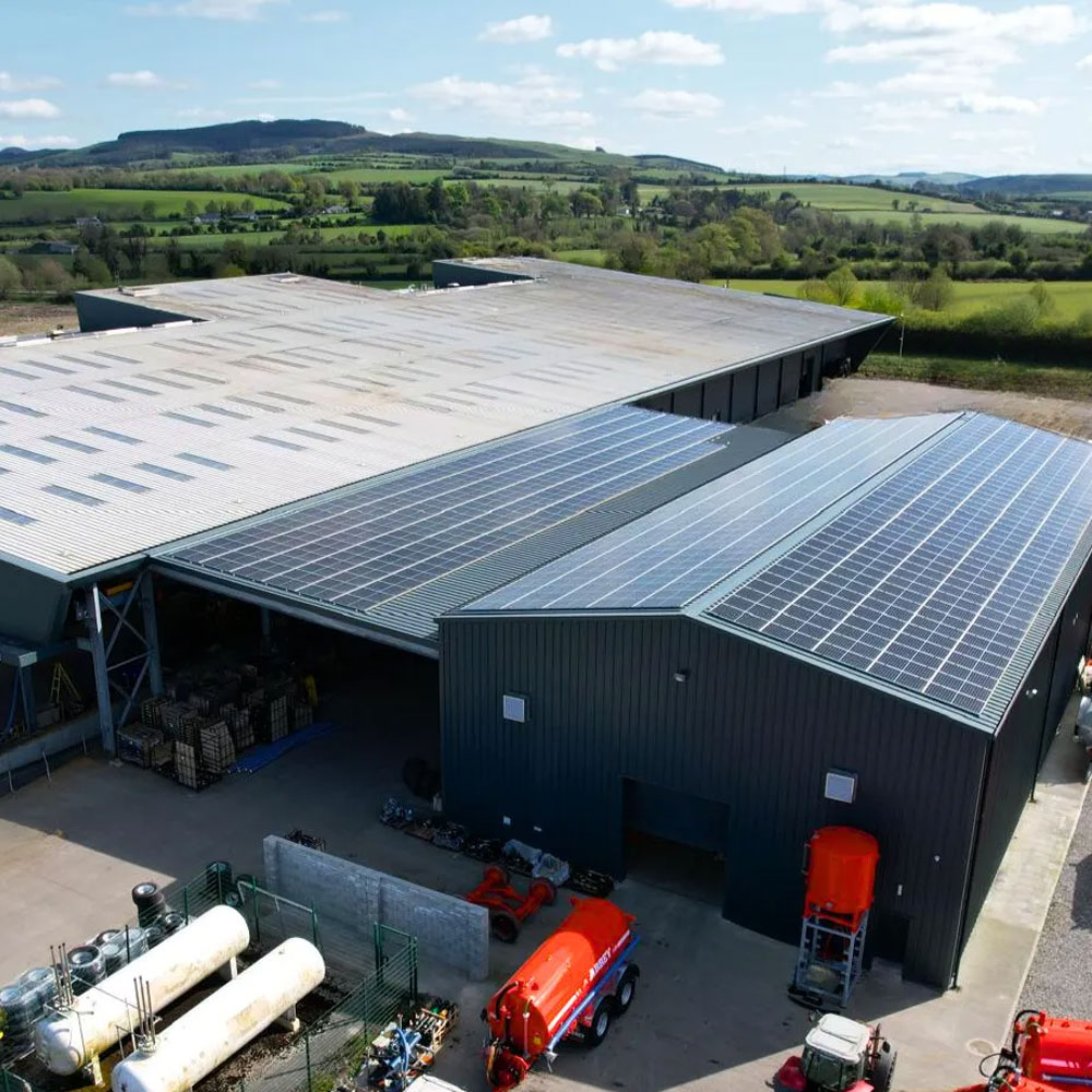 Abbey Machinery Factory Solar Panels Generating Solar Energy Clean energy Green
